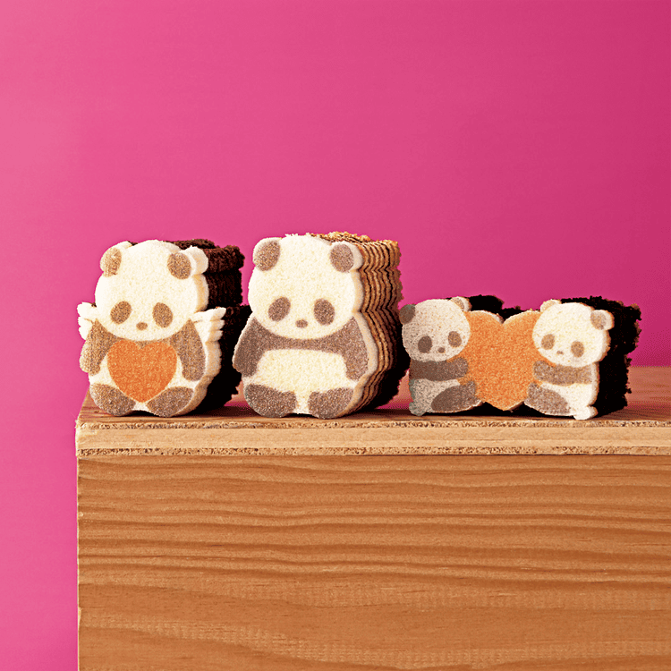 カタヌキヤ バレンタインパンダ3個セット