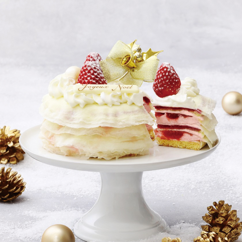カサネオ」ホワイトクリスマス｜2025年 藤崎のクリスマスケーキご予約