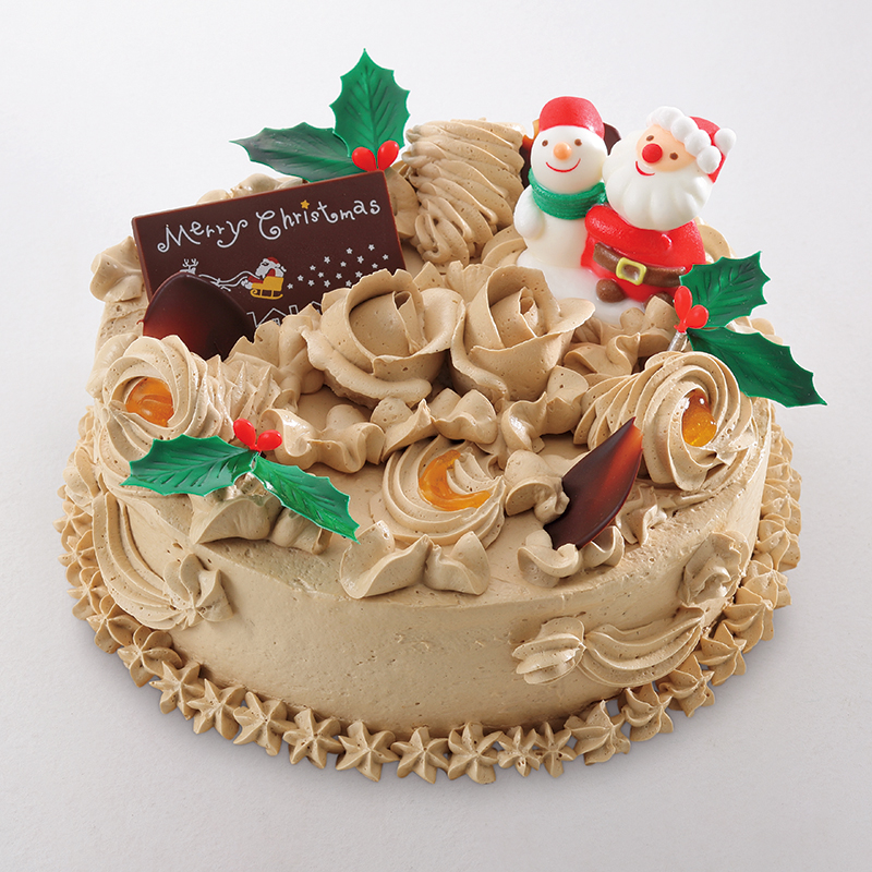 クリスマスデコレーションケーキ ザ ストリングス 表参道24年クリスマス、“切り株風”ブッシュドノエルや