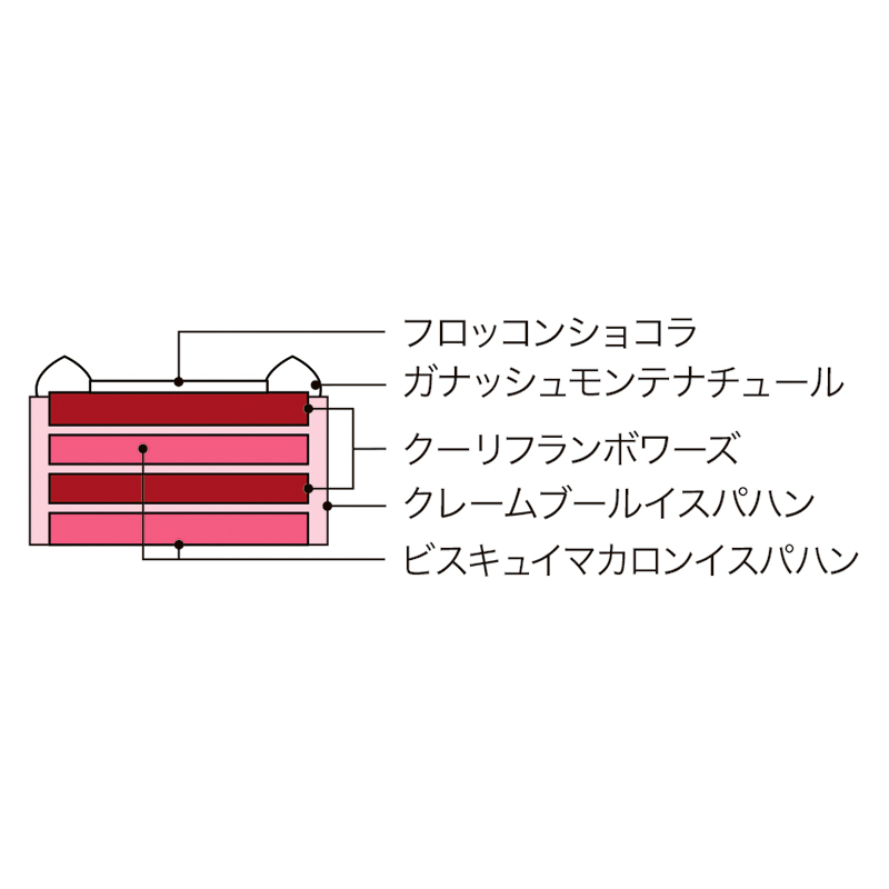 ラデュレ」クリスタル・イスパハン｜2025年 藤崎のクリスマスケーキご