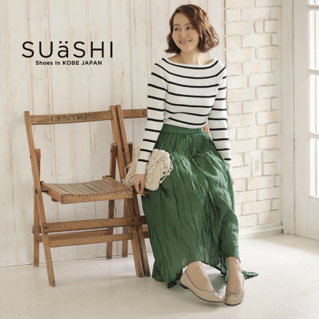 「SUaSHI（スウェイシー）」フラットバレエシューズ