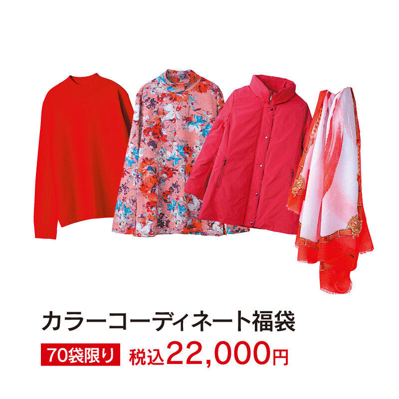 カラーコーディネート福袋　70袋限り　税込22,000円