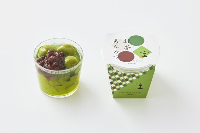 文の助茶屋：抹茶あんみつ