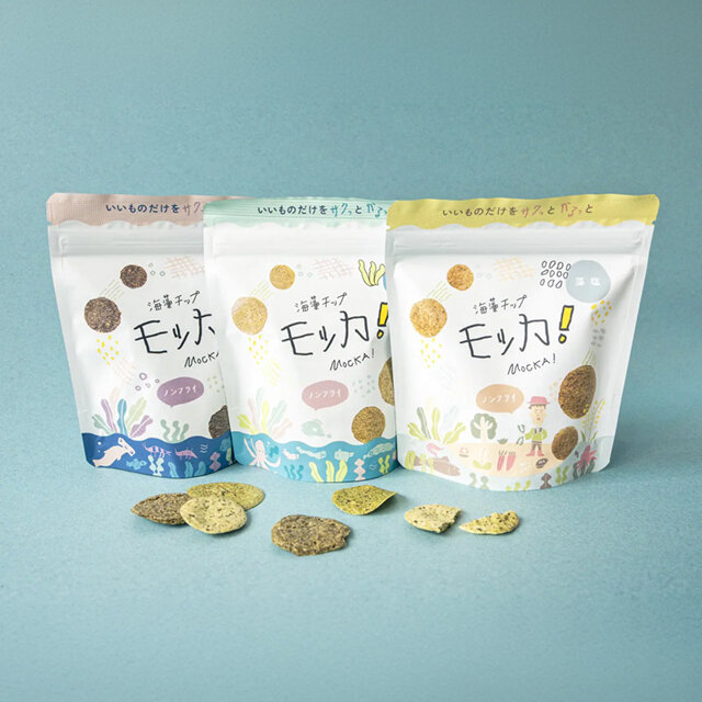 海藻チップ モッカ（薄塩・青さ・海苔味）