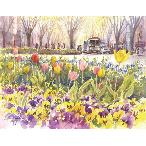 柴田治:花ざかりの定禅寺