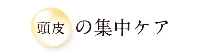 頭皮の集中ケア