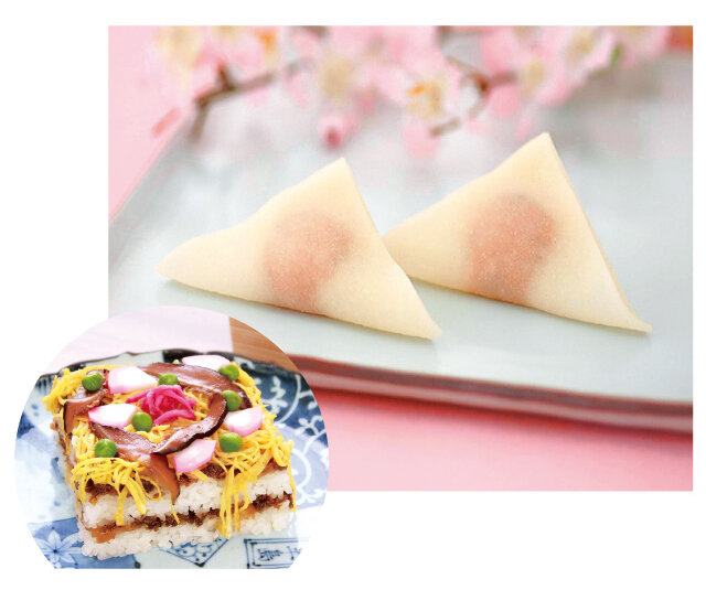 左下：「とり松」網野名物 ばらずし、中央：「聖護院ハツ橋総本店」生八ッ橋