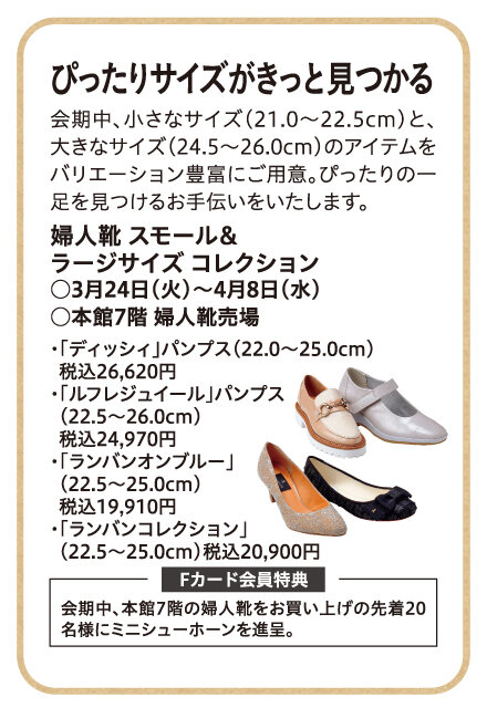 婦人靴 スモール＆ラージサイズ コレクション