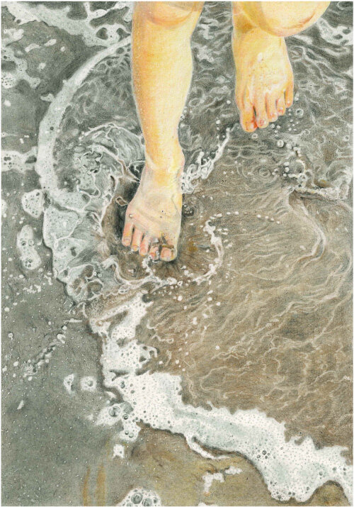 犬山紙子 「波打ち際を歩く瞬間」