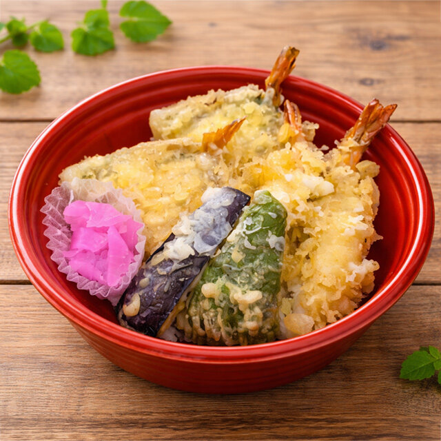 天ふじ：のどぐろと海老の天丼
