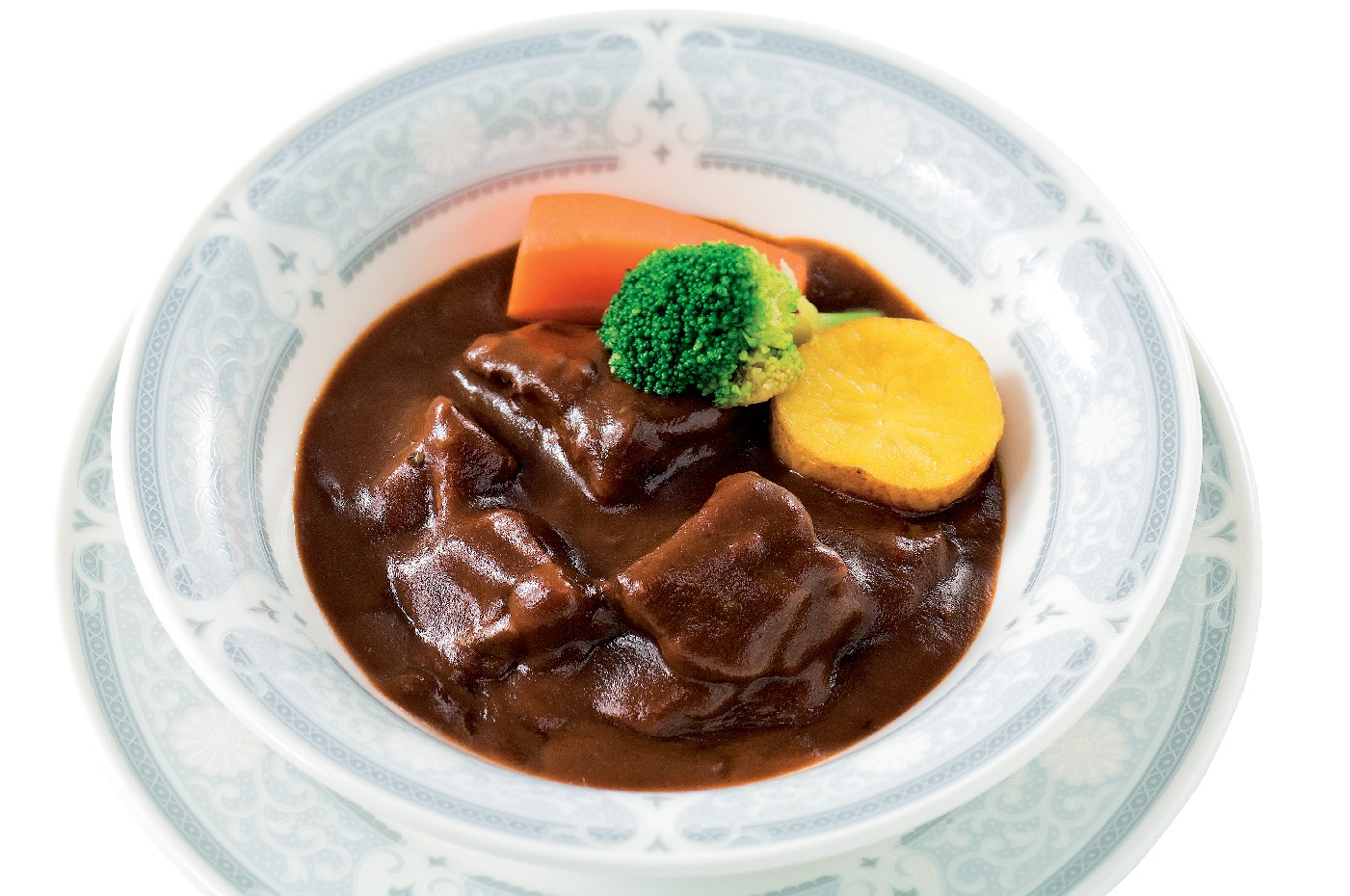 「神戸のじぎく家」 神戸牛ビーフシチューの盛り付け例