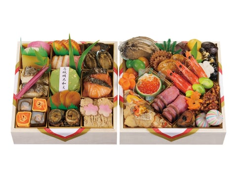「京料理 濱登久」 二段重 朧月の宴