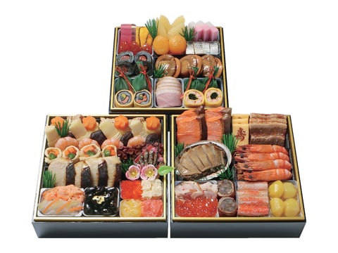 「京・料亭 わらびの里」 和風料亭おせち三段重